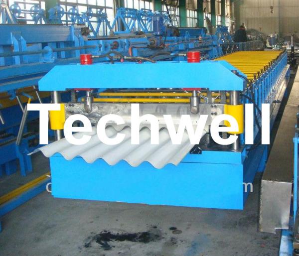 Buy cheap Big Wave Corrugated Roof Roll Forming Machine Galvanised 5.5 Kw with 18 Forming Station from wholesalers
