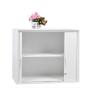 Buy cheap School Supermarket Light Grey Two Shelves Stainless Steel Cabinets from wholesalers