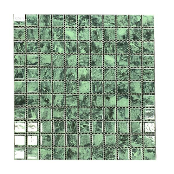 Buy cheap Green Color Marble Stone Mosaic Tiles For Floor And Bathroom Wall from wholesalers