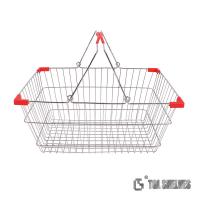 Buy cheap 25L Capacity Chrome Shopping Basket , Supermarket Carry Basket ISO Certificates product