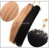Buy cheap SGS Custom Human Hair Wigs , Black Micro Ring Indian Remy Hair Extensions 16 Inch For Women from wholesalers
