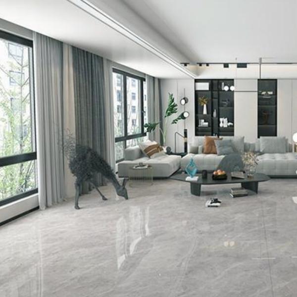 Four Pattern Grey Porcelain Tiles <0.5% Water Absorption For Stylish Indoor