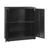 Buy cheap Black Adjustable Folding Craft Cabinet 0.5 - 1.0mm Steel Pantry Cabinet from wholesalers