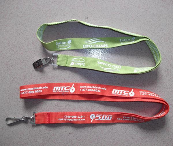 Buy cheap OEM corporate promotional giveaways lanyards, economic simple flat lanyard with ID badge from wholesalers