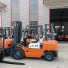 Buy cheap Container Mast 3ton Forklift Red Diesel Powered Forklift Chinese Engine from wholesalers