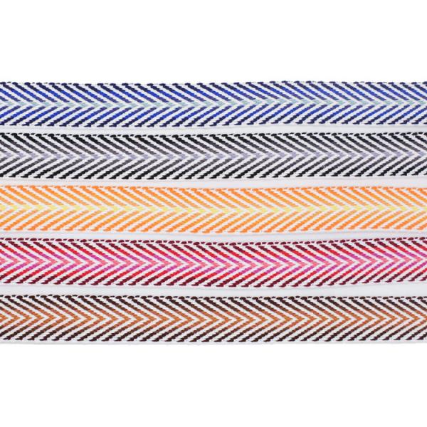 Buy cheap Multi Color Cotton Jacquard 4cm Cotton Webbing Tape from wholesalers