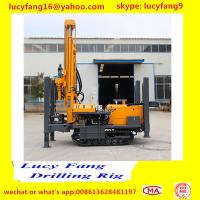 Buy cheap Hydraulic truck mounted water well drilling rig. 600m crawler type Borehole product