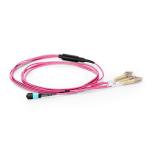 OM4 12 Strands Harness Mtp Fiber Optic Cable 3.0mm PVC/LSZH Material