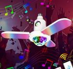 RGBW LED Ceiling Panel Lights Smart Ceiling Fan Bulbs 40w 85-265V