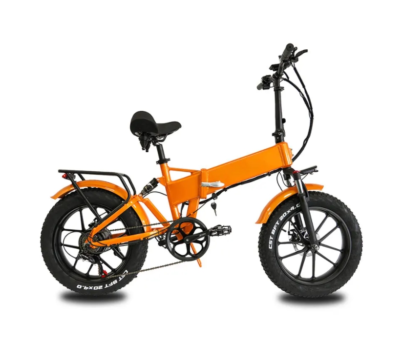 20 Inch 7 Speed Fat Tire Folding Ebike 750W With LCD Display And Lithium Battery