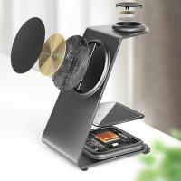 Buy cheap Aluminum Alloy Magnetic Wireless Charger for IPhone Samsung Qi Phones Earbuds product