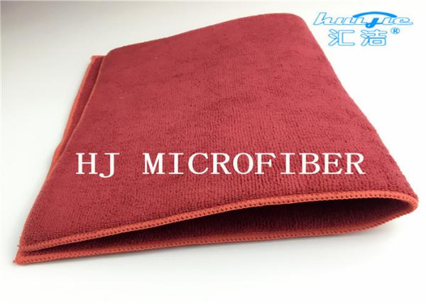 Red Color 80% Polyester 20% Polyamide Microfiber Towel Cloth Fabric Pad Middle