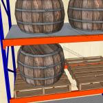4 Tier CE Factory Pallet Racking 3T Commercial Shelving Units