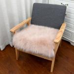 OBLONG Artificial Sheepskin Cushion Pads Pink Square For Seat