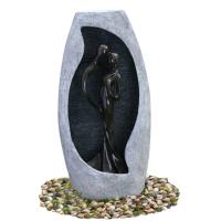 Buy cheap Handmade Fiberglass Resin Large Outdoor Water Fountains With Lights , 53x21x107c product