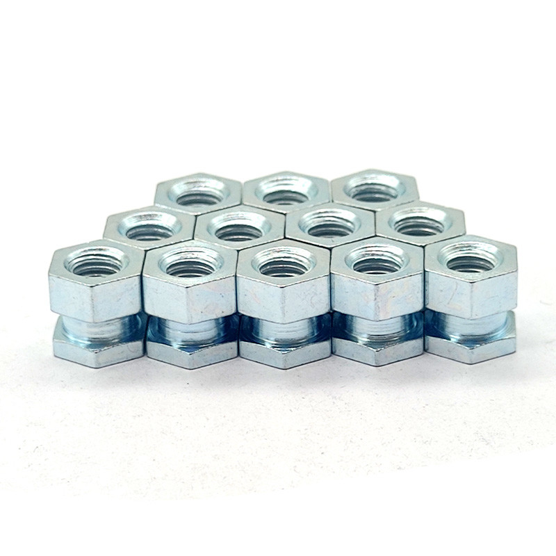 Anodized Hexagonal Head Nut M8 M12 M16 M20 Zinc Plated Nut Blue White