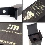 Eco Friendly Black Card Gold Foil Custom Makeup Box Skincare Box Packaging