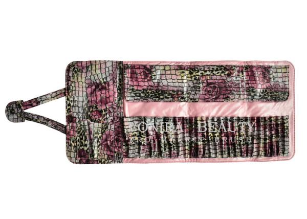 Buy cheap Colorful Handy Clutch Purse Makeup Brush Roll Bag Pen Holder Case Crocodile Texture from wholesalers