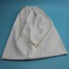 Buy cheap Soft Large Dust Bag For Dresses , Embossing White Cotton Drawstring Bag from wholesalers