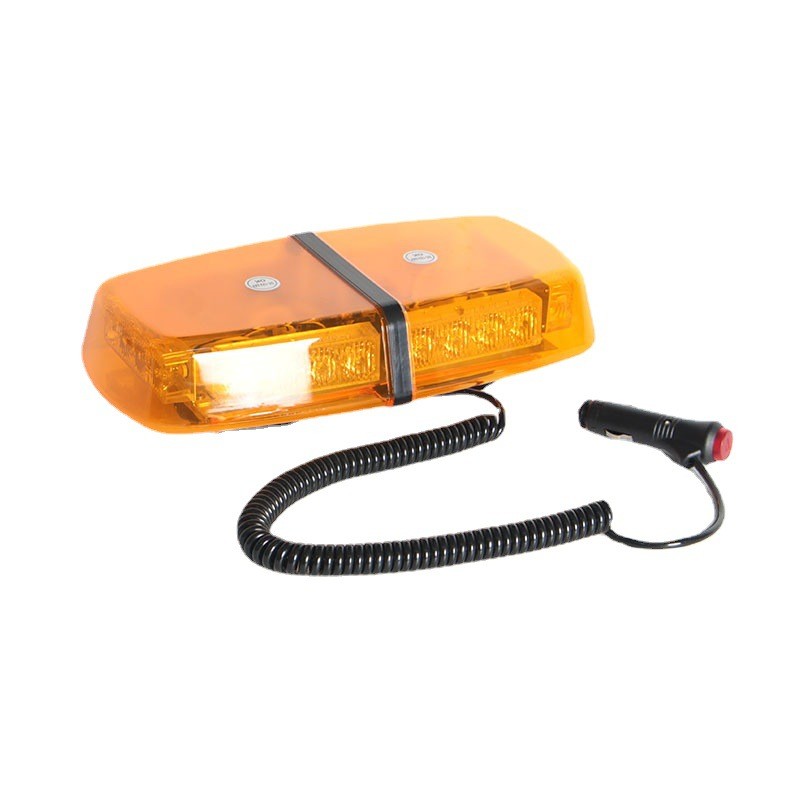 Engineering Vehicle Yellow Flashing Light Short Row Car Mounted Alarm Light LED Warning For Road Opening