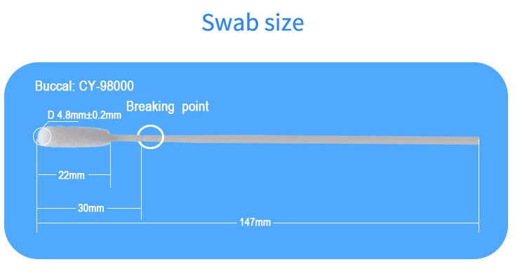 ABS Nylon Tip Iclean Disposable Swabs Medical Sampling Tube