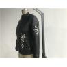 Buy cheap Multi Color Pu Leather Coat , Black Embroidered Mandarin Collar Flower Tw78425 from wholesalers