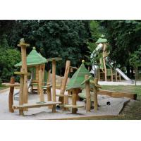 Buy cheap Natural Wood Playground Structures Slide Residential Outdoor Playset product