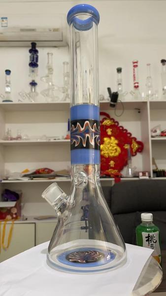 Buy cheap Glass 7" Hookah Water Pipe Color Hanging Bell Quartz Banger Hanger from wholesalers