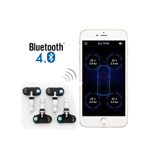 New Product BLUETOOTH IP6 Waterproof APP TPMS With Internal Sensors DIY installation for iPhone Android phones