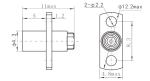 Semi Rigid/Flex Cable SMP Male Stainless Steel Limited Detent Interface Depth 2