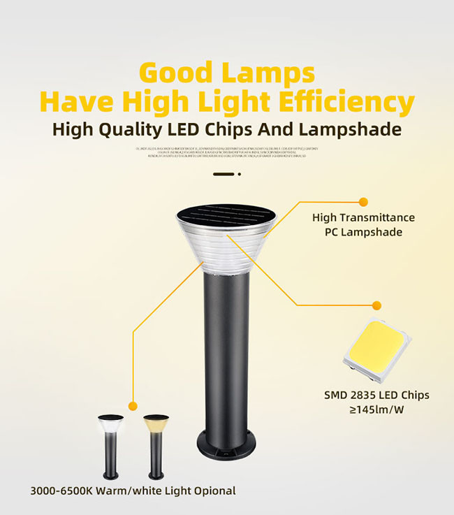 10W LED Solar Lawn Lights Decorative Garden 50000H IP65 For Park / Square