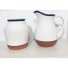 Buy cheap White Solid Glazed Coated Ceramic Stoneware Terracotta Water Jug Pitcher from wholesalers