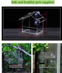 Well Nourished Acrylic Bird Feeder Window Plexiglass Bird House Customized Shape
