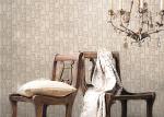 Removable Non-woven Vintage Style Living Room Wallpaper With Geometric Pattern