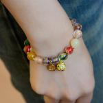Bracelet For Women, Beaded Bracelet Opal Glaze Bracelets Fashionable Stretchable