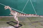 Realistic Coelurosaurs Dinosaur Lawn Statue Snow Proof For Festival Exhibition