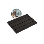 Striped Pattern Bamboo Wood Non Slip Shower Mat 39.88 X 26.17 X 3.05CM for