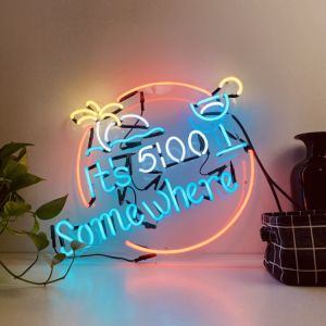 Buy cheap Acrylic Customized Neon Light Box Sign Pink Cocktail Waterproof from wholesalers