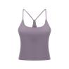 Buy cheap Removable Pads Y Back Spagettie Straps Fitness Womens Camisole With Bra Sport Vest Top from wholesalers