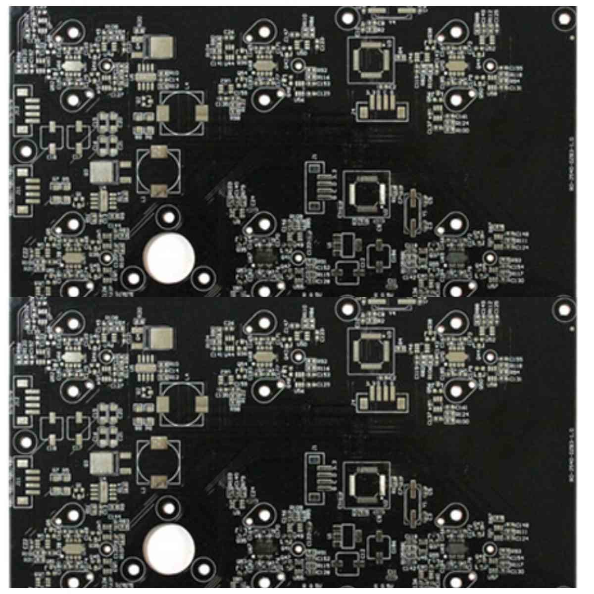 HASL Copper Clad Circuit Board Black Solder Mask 2.4mm Fr4 Pcb Board