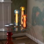 Scandinavian glass pendant lights Minimal colorful lampshade bedside lamp(WH-AP