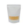 Buy cheap 10*15 12*20 white kraft paper cashew nuts packaging doypack zipper bag from wholesalers