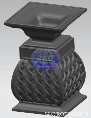 Buy cheap LLDPE Plastic Rotomolded Planters , Rotational Moulding Garden Plant Pots from wholesalers