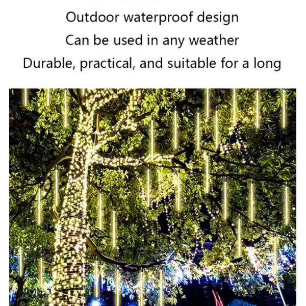Waterproof Holiday Decoration Light 30cm / 50cm / 80cm Meteor Shower Christmas Lights