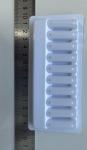 Pharmaceutical Ampoule Tray PET Material 1ml 10 Pack Glass Needle Fixed Tray