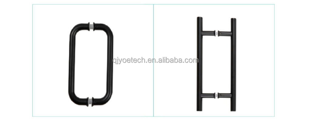 Flat and Minimalist Swing Frameless Shower Doors with Standard Duty Hinges