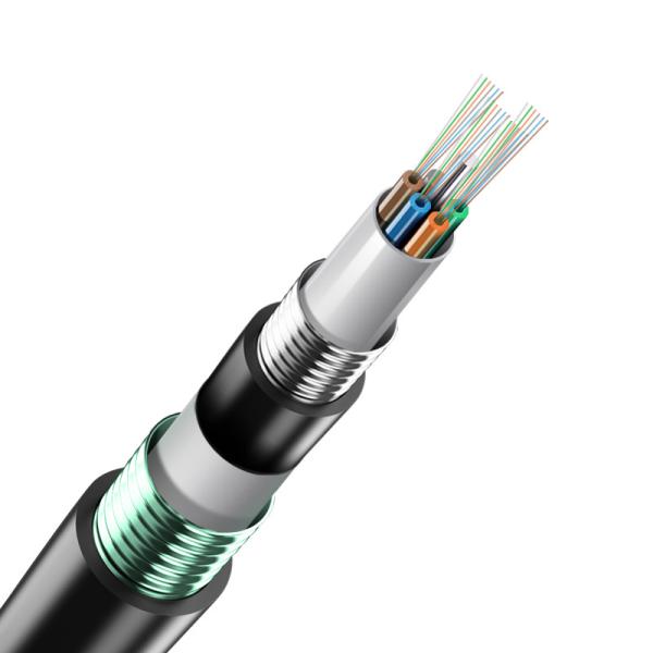 GYTS53 Outdoor Fiber Optic Cable Double Jacket Direct Buried Al Tape Steel