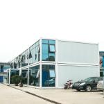 Apartment Steel Frame Structure Flat Pack Container House for 3 Bedroom Prefab