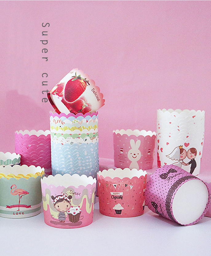 Gold Foil Cupcake Paper Liners Custom Printed Cupcake Paper Molds