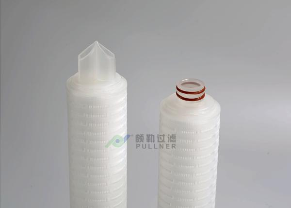 Buy cheap Pleated PES Membrane 10 Inch Water Filter Cartridges With 0.2 Micron High Efficiency from wholesalers
